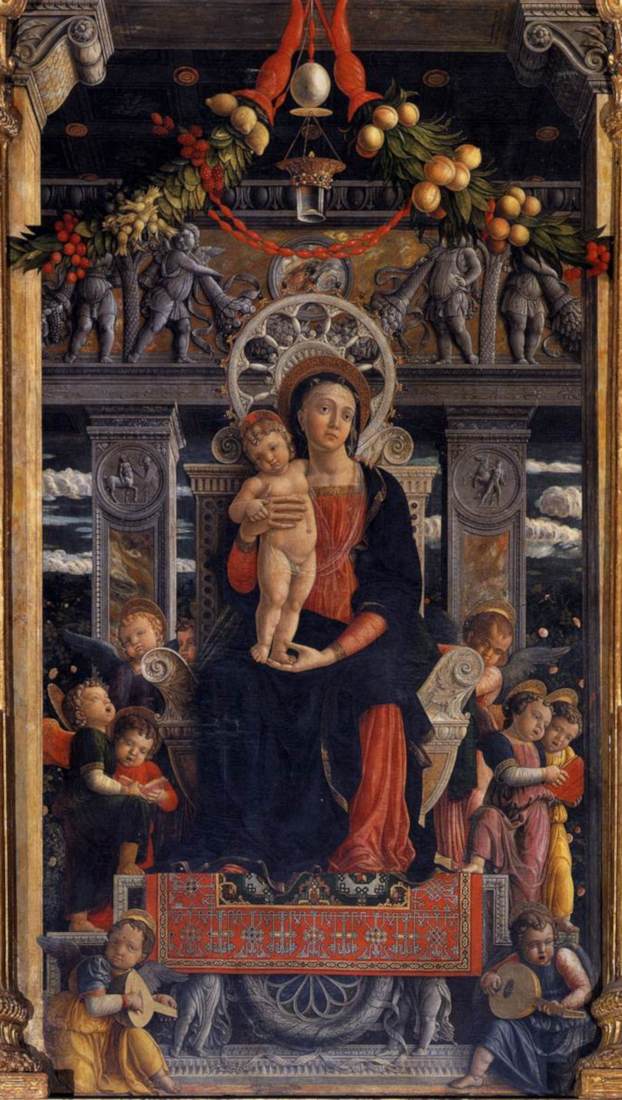 Andrea Mantegna: Mary with child (San Zeno altarpiece)