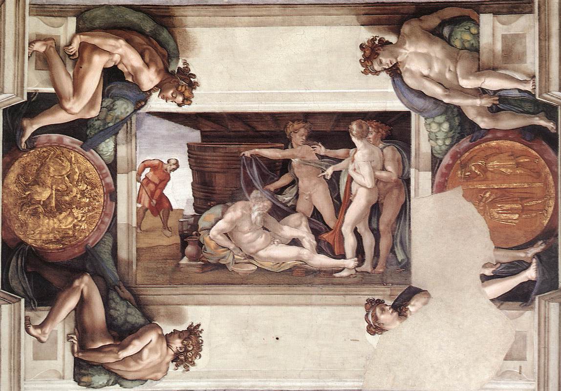 Michelangelo Buonarroti: Noah's Drunkenness