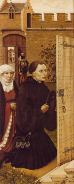 Merode altarpiece - donors