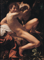 click for a larger version Caravaggio: St John the Baptist (1602)