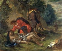 Eug�ne Delacroix: The Good Samaritan (1852)