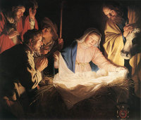 Gerard (Gerrit) van Honthorst: Adoration of the Shepherds (1622)