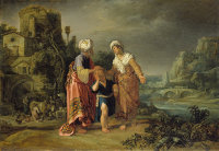 click for a larger version Pieter Lastman: Abraham Casting Out Hagar and Ishmael