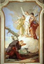 click for a larger version Giovan Battista Tiepolo: The Angels Appear to Abraham