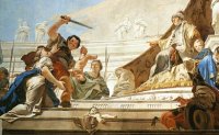 click for a larger version Giovan Battista Tiepolo: The Judgment of Solomon