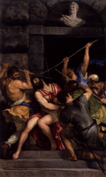 click for a larger version Titian: The Crowning with Thorns (1545)