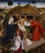 click for a larger version Rogier van der Weyden: Entombment