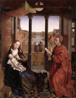 click for a larger version Rogier van der Weyden: Luke painting Mary and Jesus