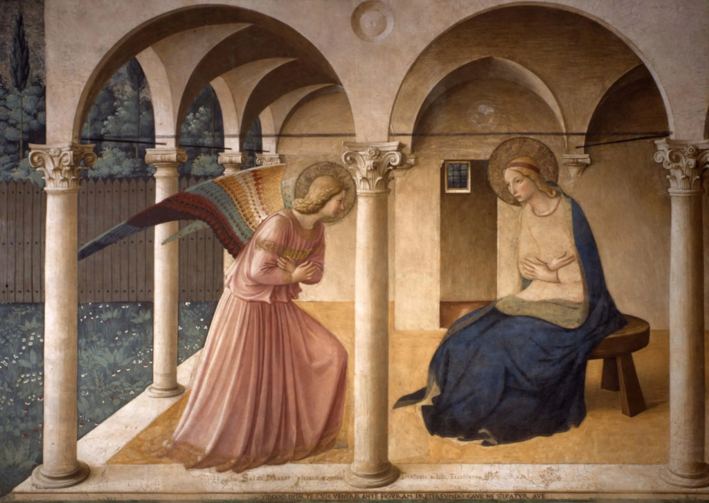 Image result for annunciation of mary fra angelico