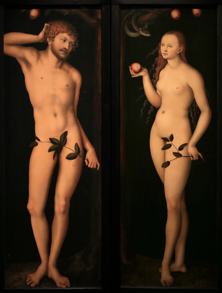 Lucas Cranach The Elder Adam And Eve